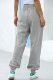 Olive Casual Loose High Waist Jogger Sweatpants