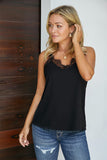 Eyelash Lace Trim Cami Tank