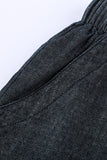 Casual Pocketed Frayed Denim Shorts