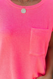 Pocketed Tee with Side Slits