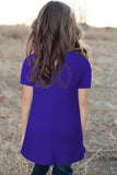 Keyhole Girl’s Short Sleeves Top