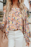 Off The Shoulder Smocked Floral Top