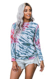 Tie Dye Print Long Sleeve Top