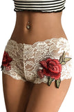 Lace Floral Embroidery Panty