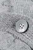 Cable Knit Open Front Long Cardigan