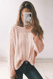 Solid Drop Shoulder Knit Sweater