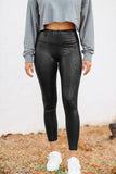 Snakeskin PU Leggings