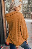 Textured V Neck Long Sleeve Knit Top