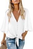 Button Tie Top