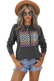 GOOD VIBES Graphic Pullover Sweatshirt