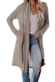 Slouchy Pocketed Knit Longline Cardigan