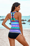 Tie-dye Racerback Tankini Swimsuit