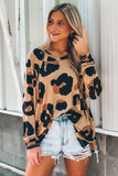 Print Long Sleeve Loose Top