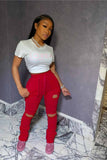 Fashion Hollow Hip Training Pants