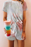 Tie Dye Print Lounge Short Set