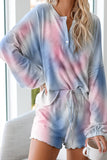 Floral Print White Knit Lounge Set
