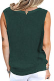 Crisscross Hollow-out Knit Tank Top