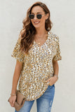 V Neck Front Pocket Camo Tee