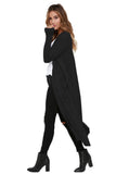 Cable Knit Open Front Long Cardigan