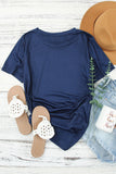 SMALL TOWN USA Graphic Print Color Block T Shirt