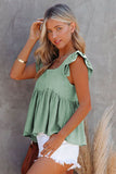 Flutter Shoulder Babydoll Top