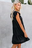 Pocket Tiered Ruffled Mini Dress