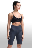 High Waist Tummy Control Side Pockets Biker Yoga Shorts