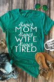 Women's Mother's Day Casual Short Sleeve T-Shirt Graphic Letter Print Top Mom Tee Blouse