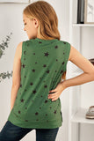 Star Print Little Girl Tank