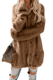 Warm Fuzzy Double Breasted Pocketed Cardigan