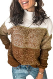 Colorblock Knit Pullover Sweater