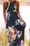 Floral High Waist Maxi Dress