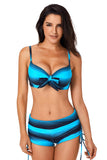 Ombre Shading Push Up Bikini and Boardshort