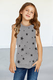 Star Print Little Girl Tank