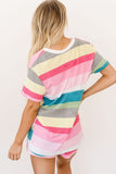 Aurora Striped Print Summer Lounge Set