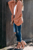 Chunky Knit Solid Cardigan with Pocket