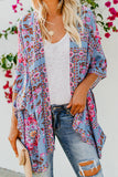 Floral Kimono Cardigan Open Front Cover Up