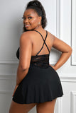 Lace See-through Plus Size Chemise