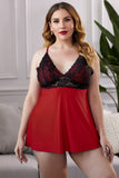 Lace See-through Plus Size Chemise