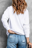 RAISED ON 90'S COUNTRY Print Pullover Sweatshirt