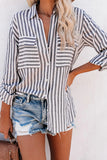 Cotton Striped Button Shirt