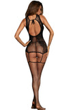 Sexy Hollow-out Floral Netted Bodystocking