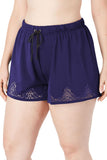 Laser Cut Swim Short with Tummy Control