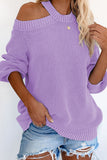 Cool Breeze Cotton Cold Shoulder Sweater