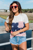 Stars and Stripes Colorblock Tee