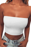 Strapless Tube Crop Top