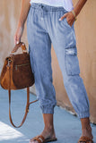 Drawstring Cargo Pocketed Joggers