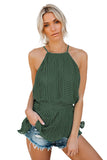Polka Dot Pleated Tie Top