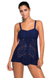 Crochet Flare Tankini Swimwear