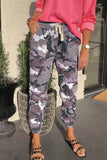 Elastic Waist Neon Camo Joggers